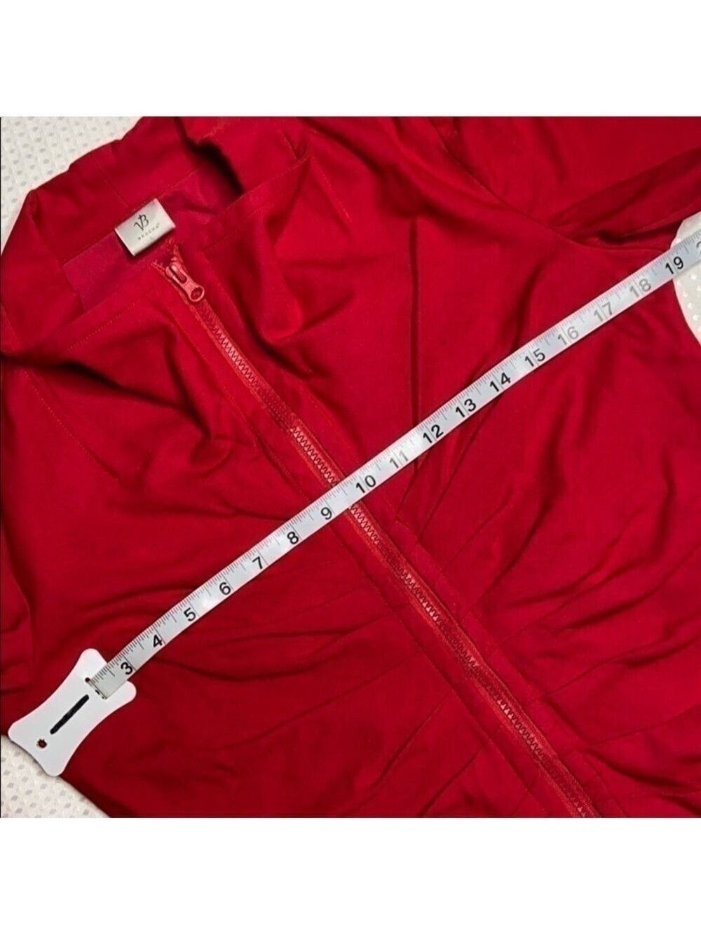 BRACHA - Red Front Zip Jacket - Picture 4 of 8